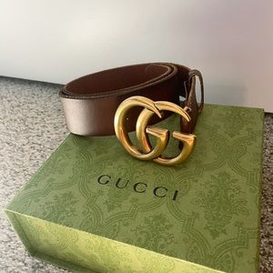 GUCCI Brown Leather Belt